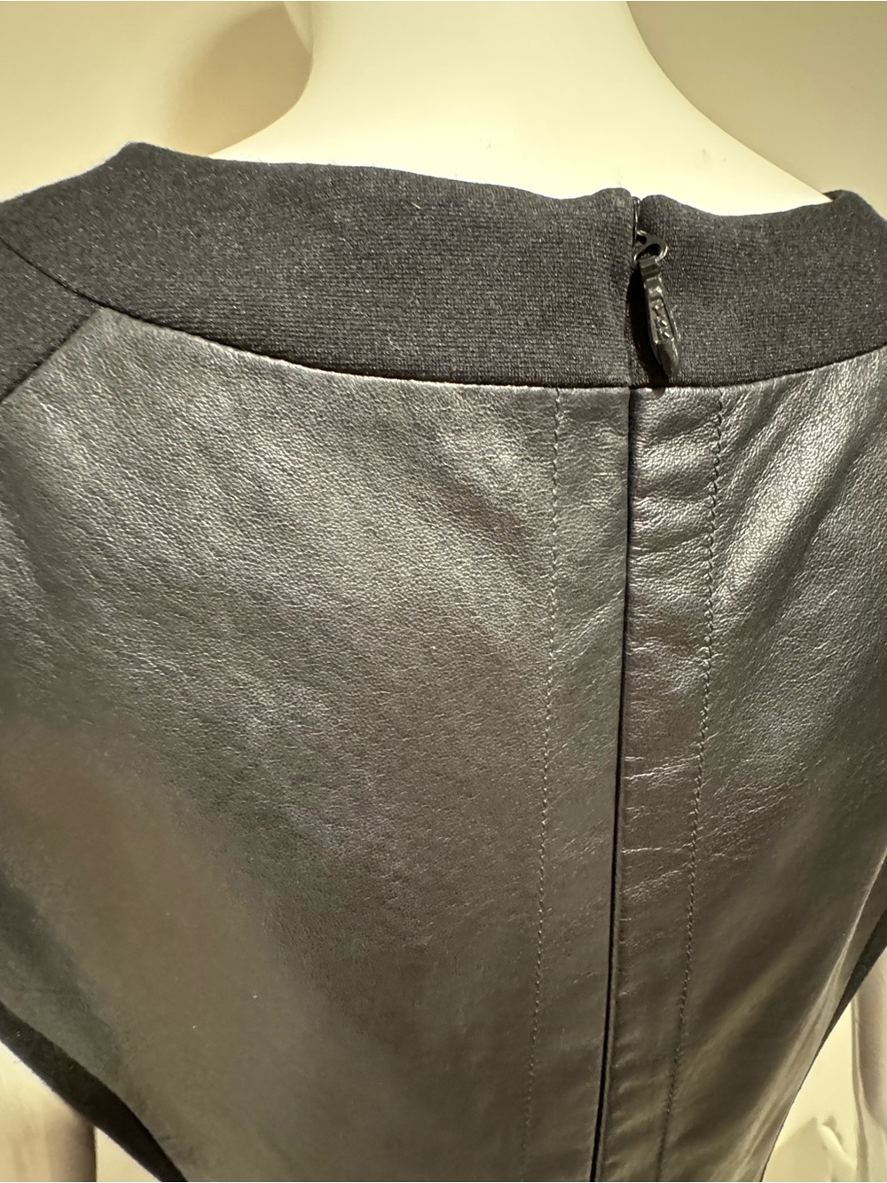 Danier Genuine Leather Sheath Dress Black Size Small - Picture 5 of 10